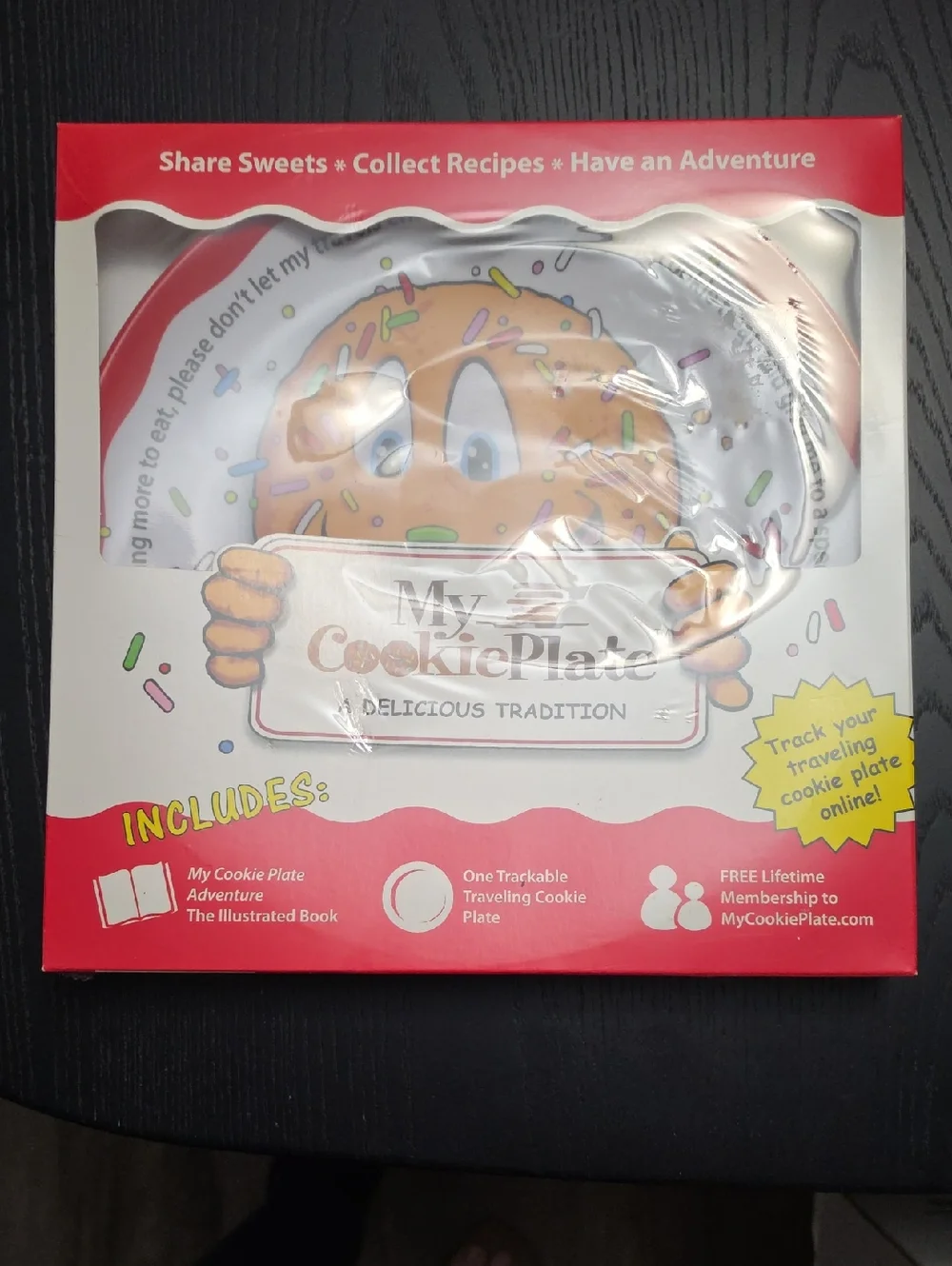 My Cookie Plate traveling tradition set, NEW